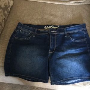 Dark blue jean shorts